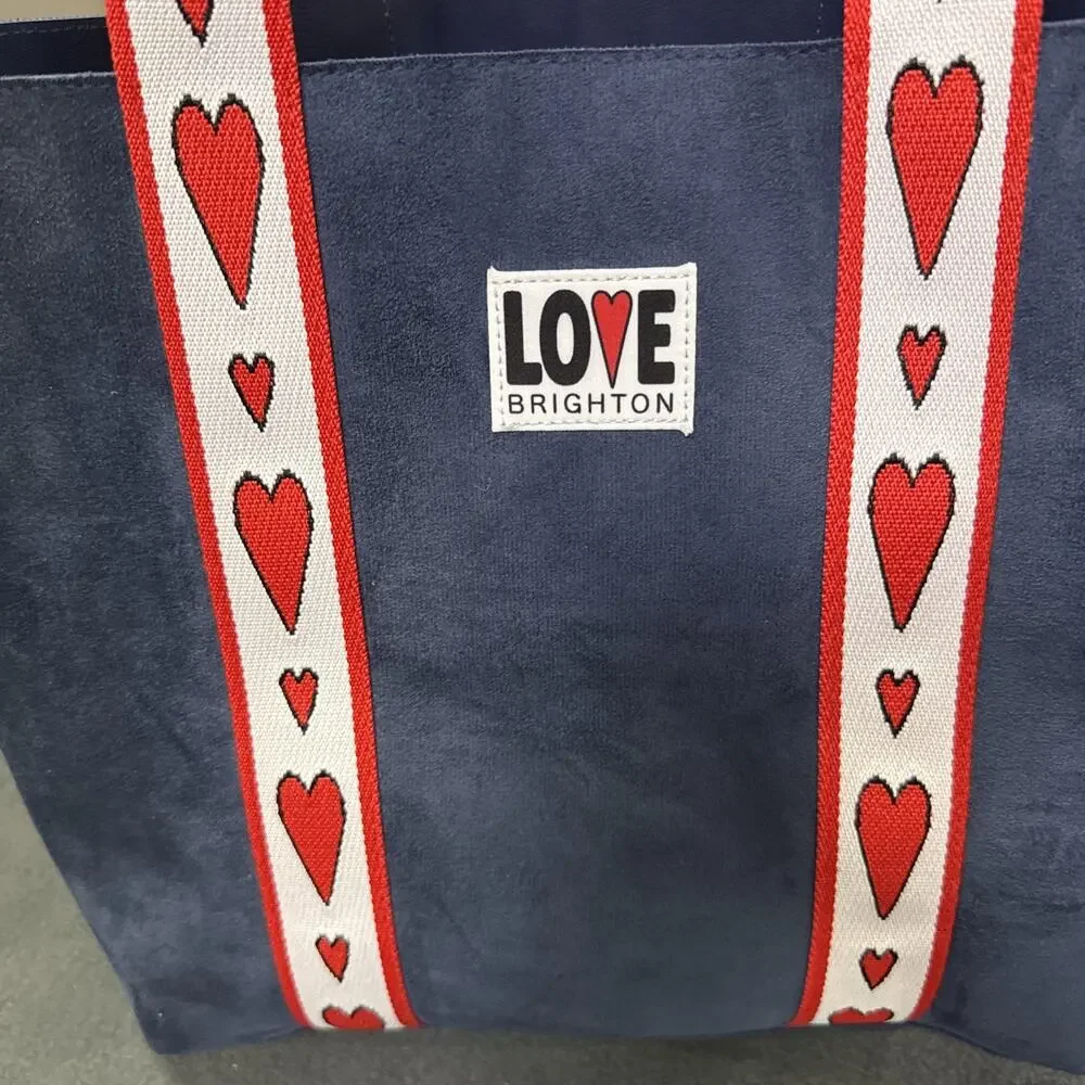 Brighton Love 2025 Limited Edition Velveteen Tote Bag 17